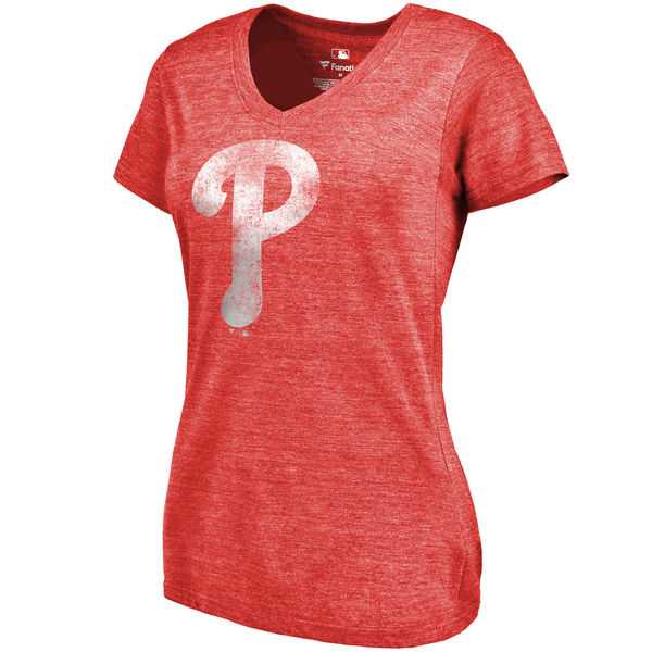 Women's Philadelphia Phillies Fanatics Branded Primary Distressed Team Tri Blend V Neck T-Shirt Heathered Red FengYun,We sell and wholesale Women's Philadelphia Phillies Fanatics Branded Primary Distressed Team Tri Blend V Neck T-Shirt Heathered Red FengYun on line form chian!